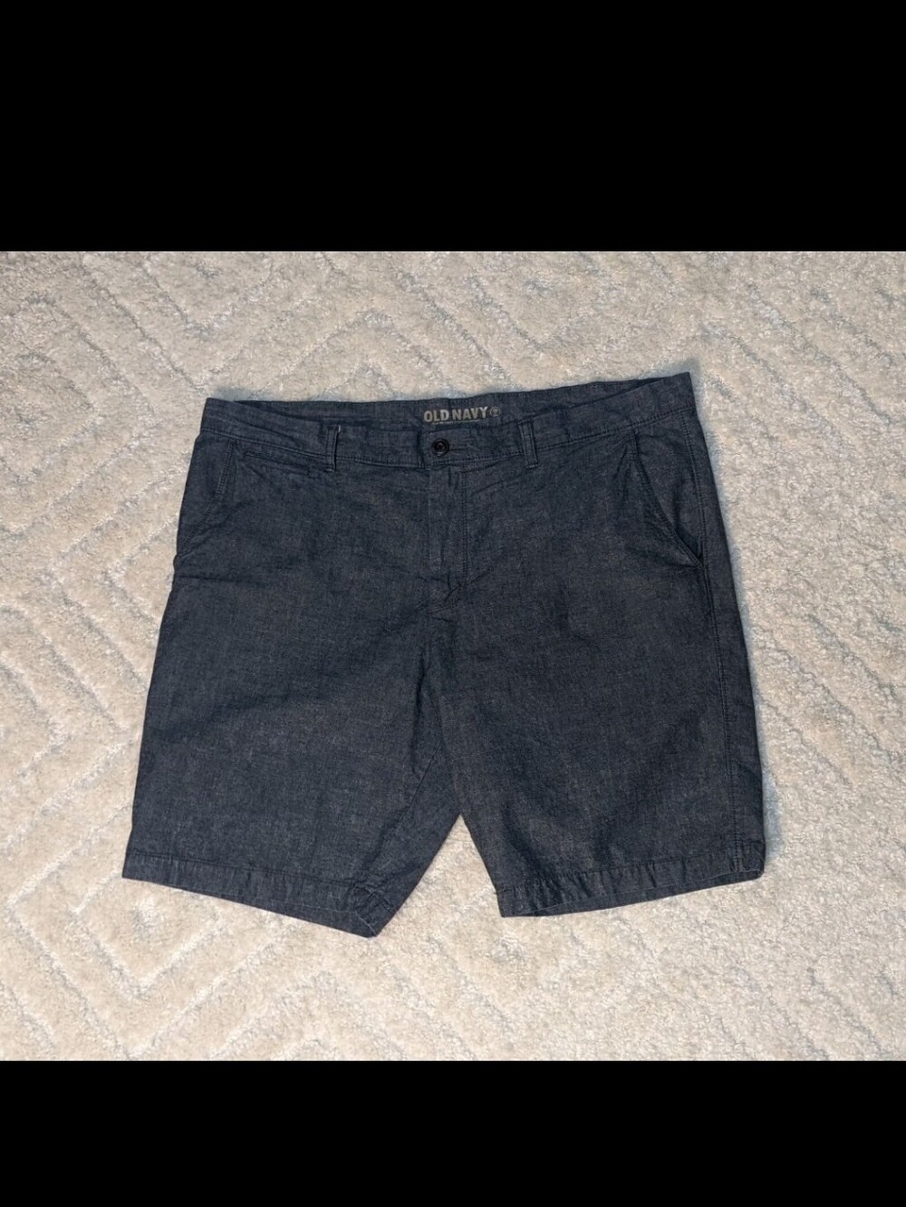 Old Navy Men's Dark Gray Chambray Shorts